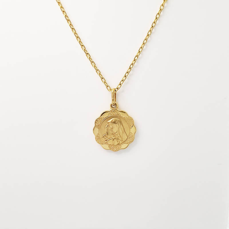 9ct Gold Virgin Mary Pendant