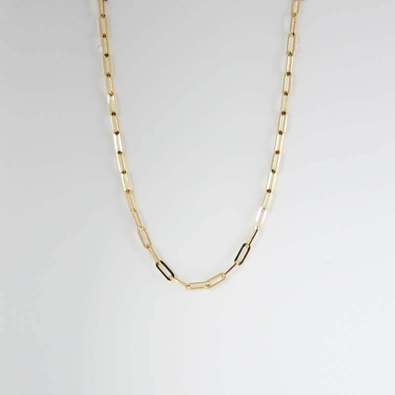 9ct Yellow Gold Paperclip Chain