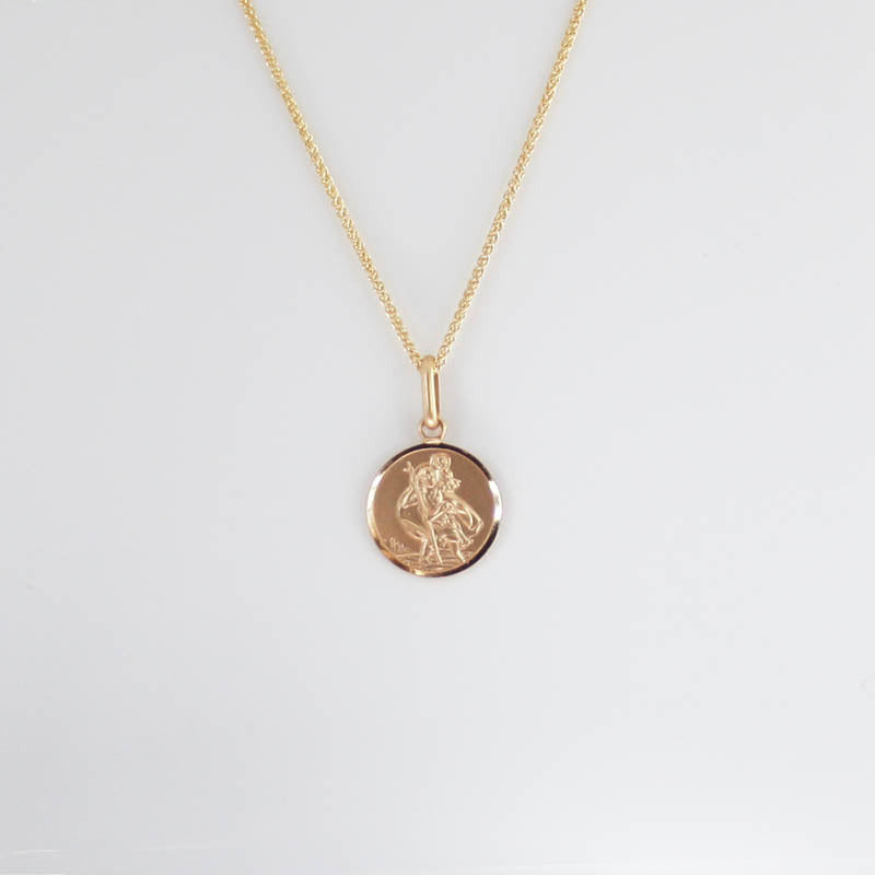 9ct Yellow Gold St Christopher Pendant