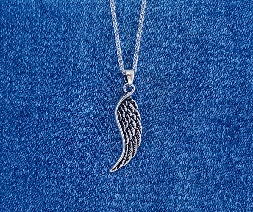 Sterling Silver Angel wing Pendant Charm