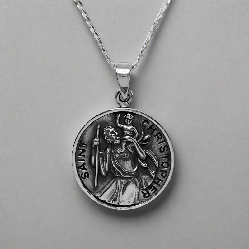 Sterling Silver St Christopher Pendant
