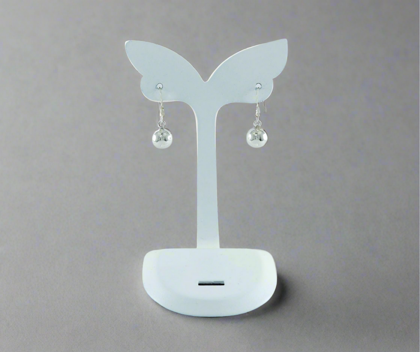 Sterling Silver Drop Earrings - Ball Design