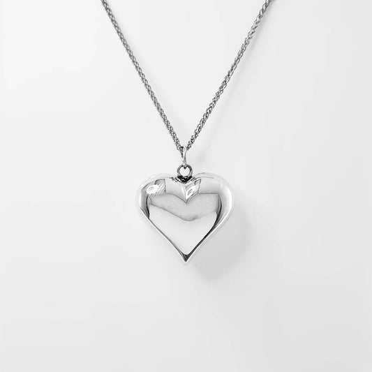 Sterling Silver Bubble Heart Pendant or Charm