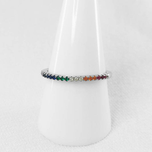 Delicate Rainbow Cubic Band