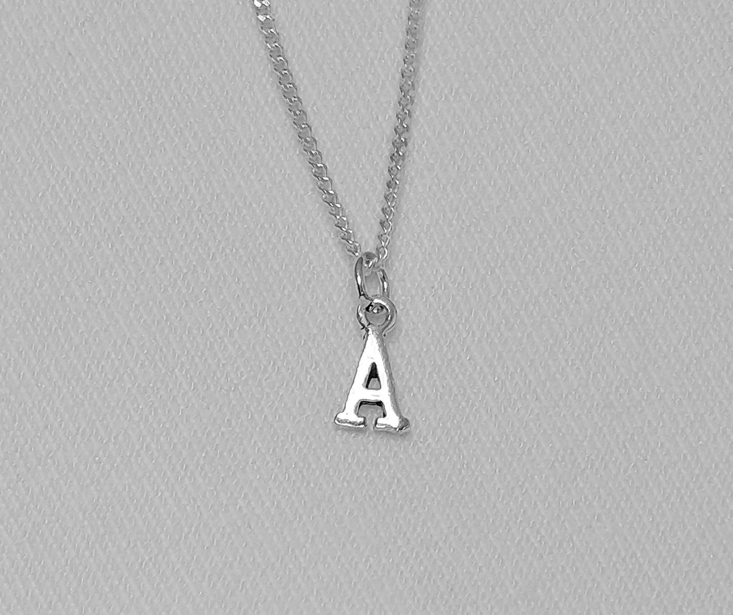 Sterling Silver A Initial Pendant