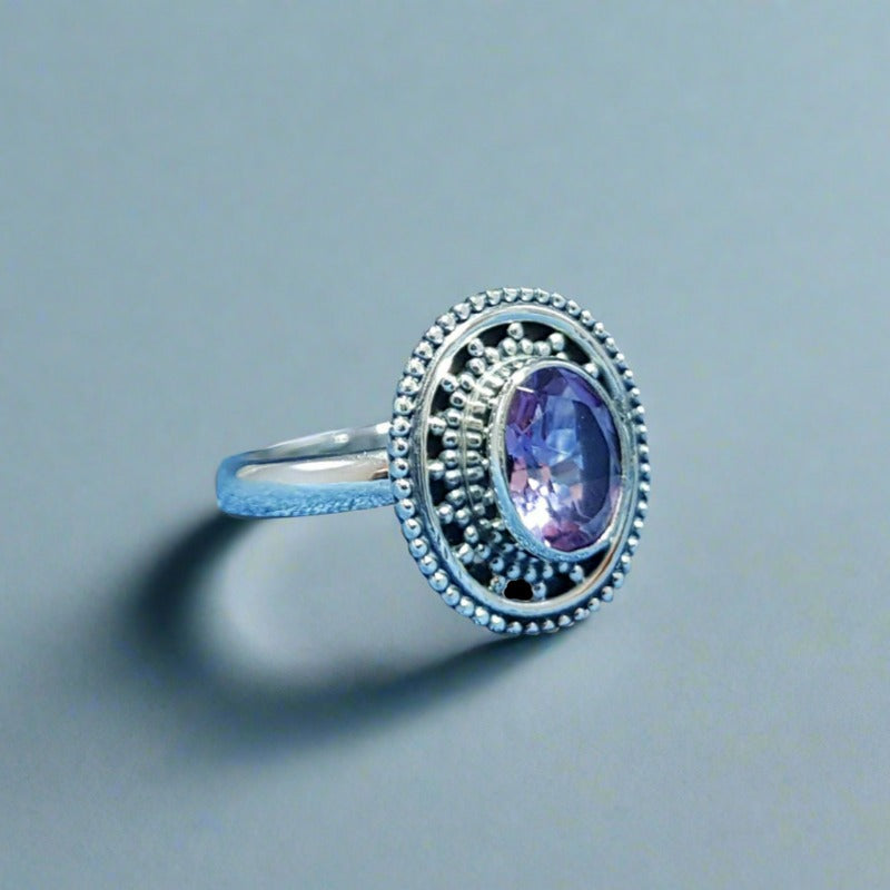 Sterling Silver Amethyst Ring
