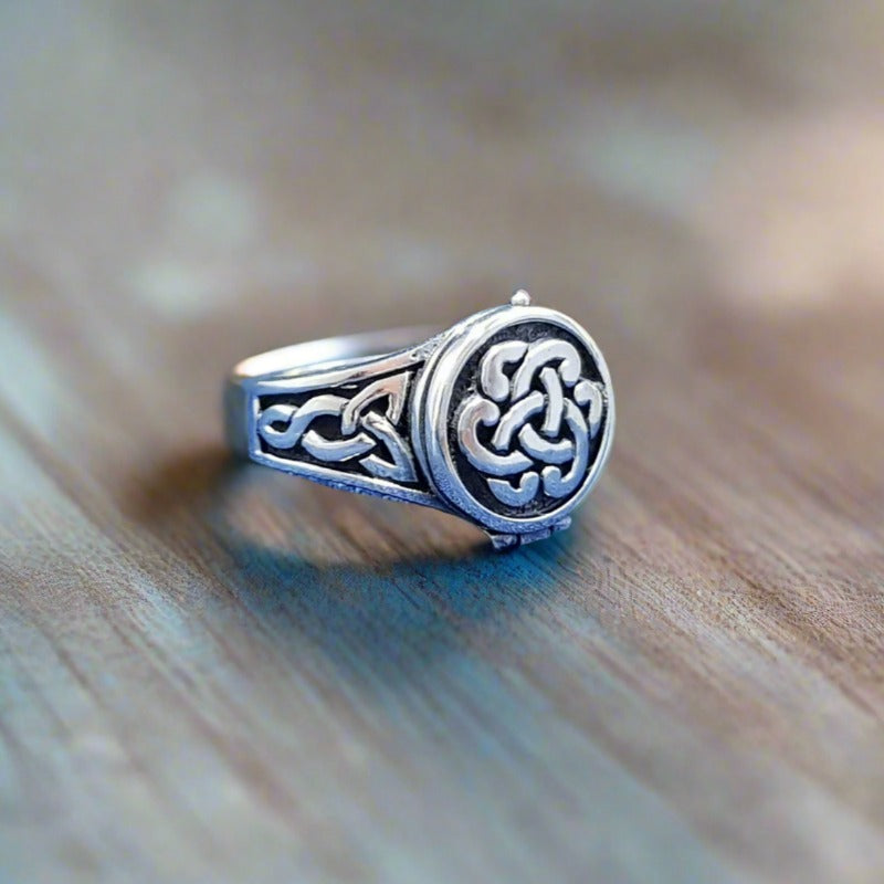 Sterling silver poison ring