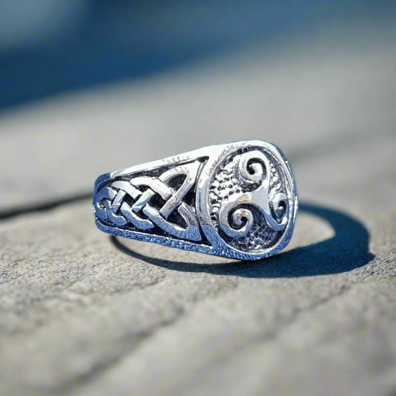 Sterling Silver Celtic ring for men