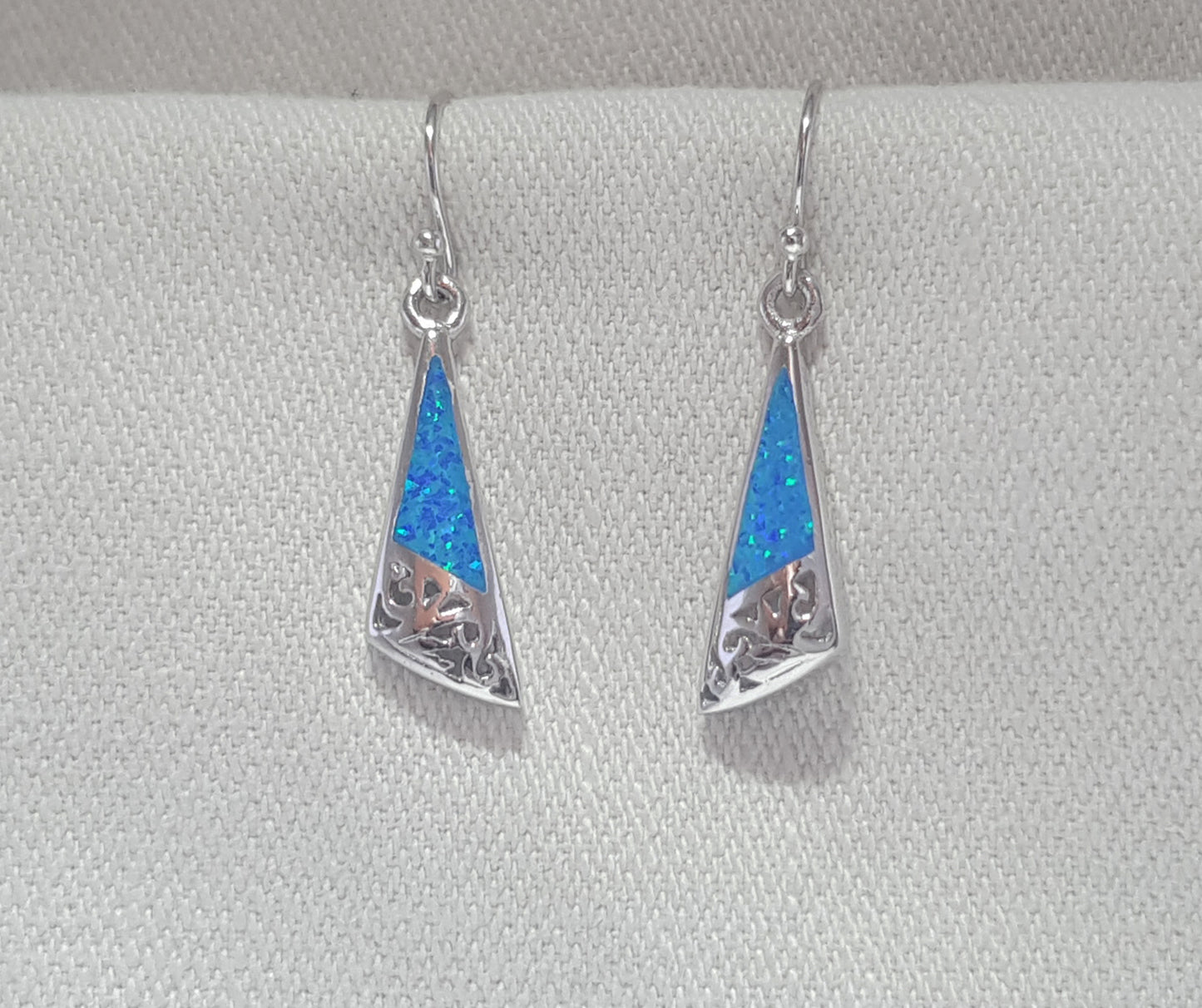 Crushed Opal Drop Earrings