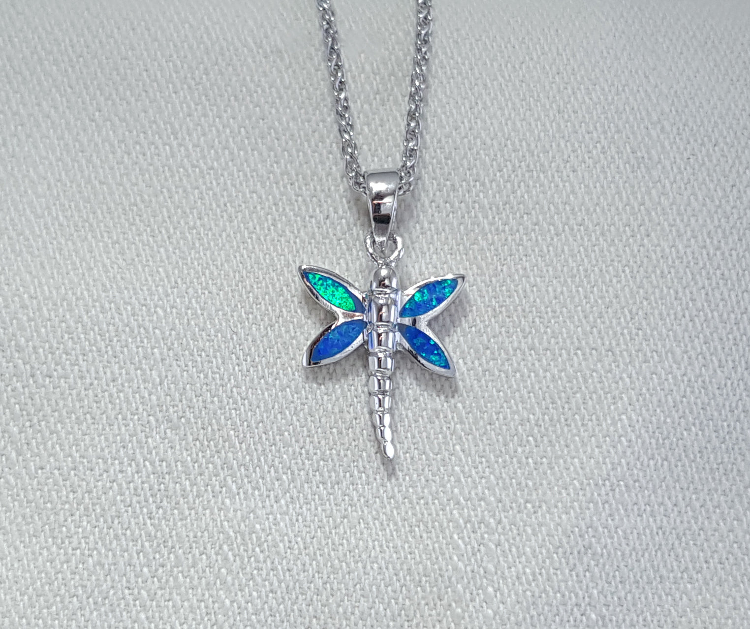 Opal dragonfly store necklace