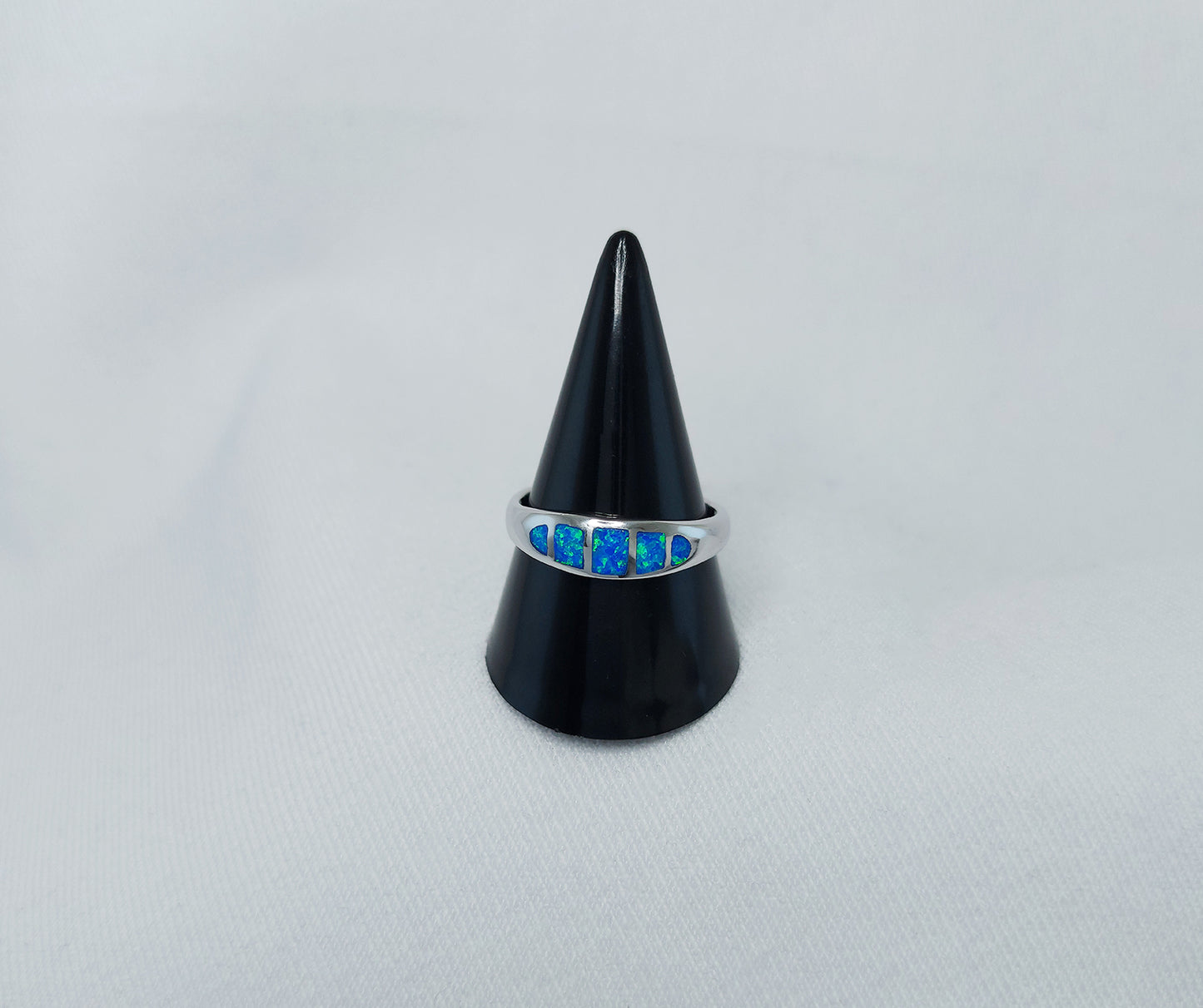 Blue Crushed Opal Band