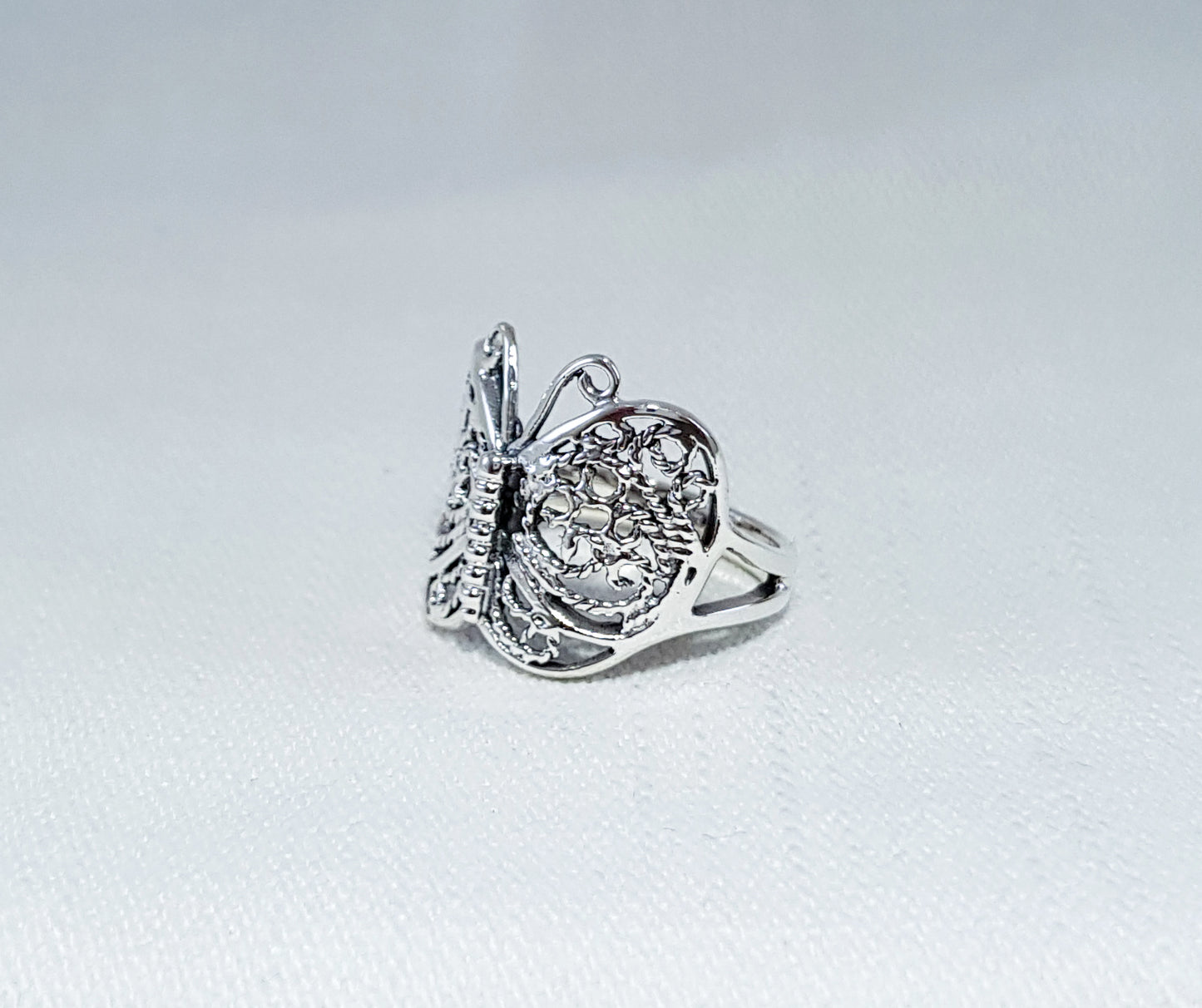 Sterling Silver Butterfly Ring