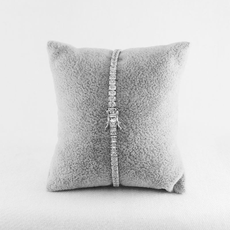 Sterling Silver Baguette Tennis Bracelet