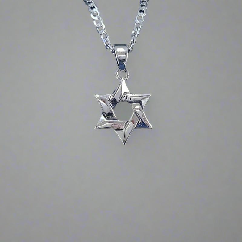 Sterling Silver Star of David Pendant
