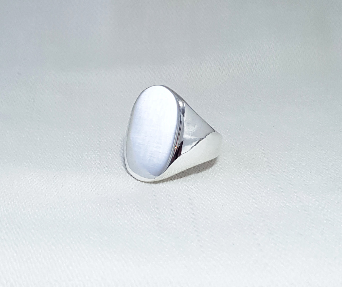 Sterling Silver Signet Ring for Men. Seal Ring