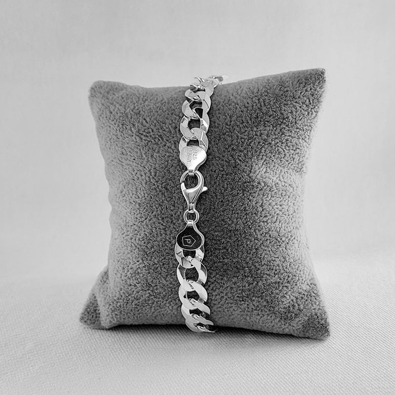 Sterling Silver Extra-Flat Curb Bracelet