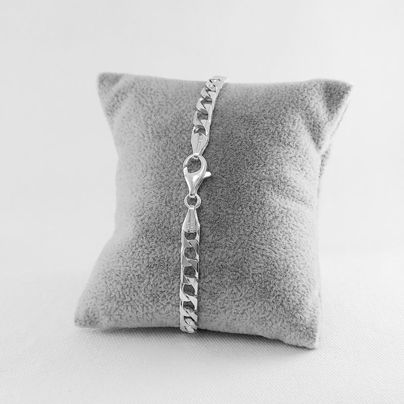 Sterling Silver Square Link Bracelet