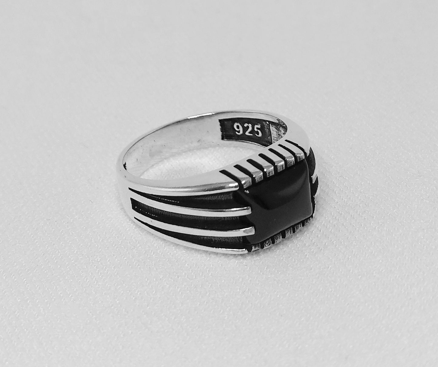 Sterling silver onyx ring. Onyx ring for Men.