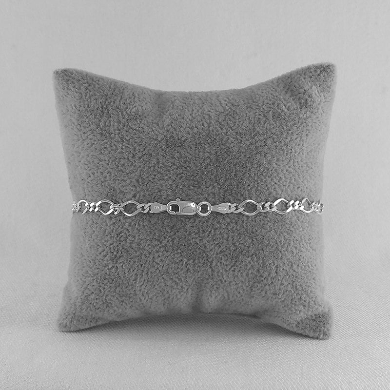 Sterling Silver Rombo Link Bracelet