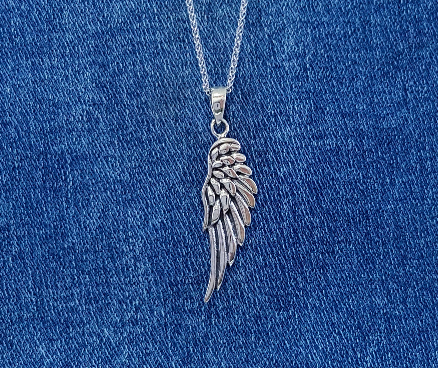 Sterling Silver Angel Wing Charm or Pendant