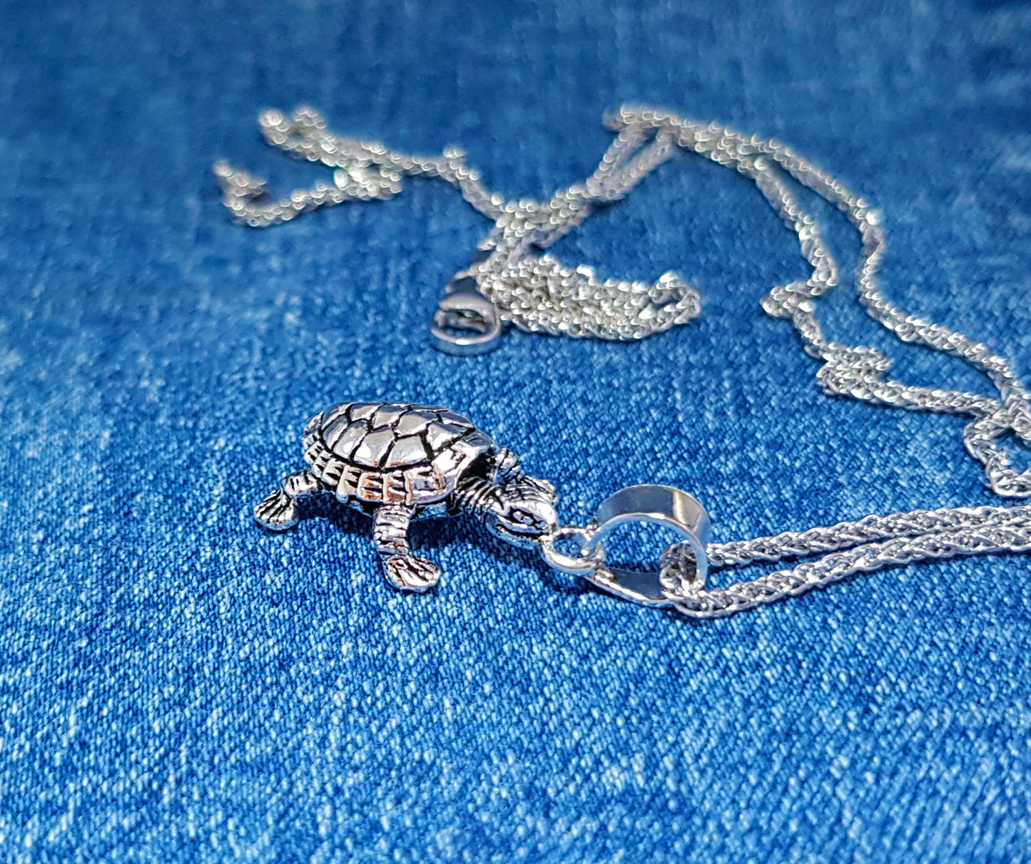 Sterling Silver Tortoise Pendant Charm