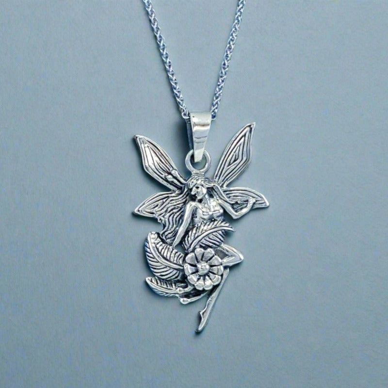 Sterling Silver Fairy Pendant by Silver Image Jewellery