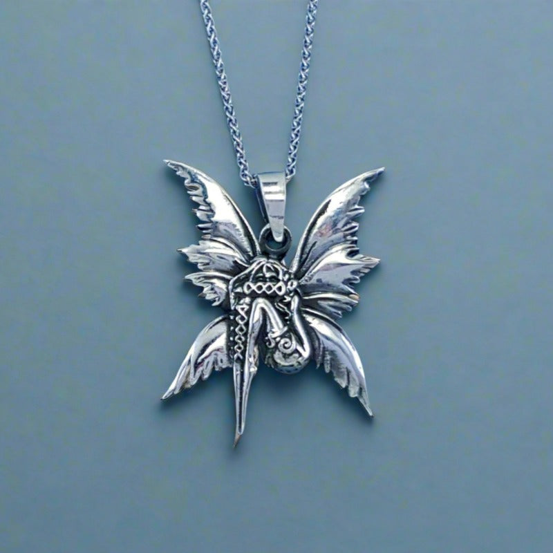 Sterling Silver Fairy Pendant by Silver Image Jewellery