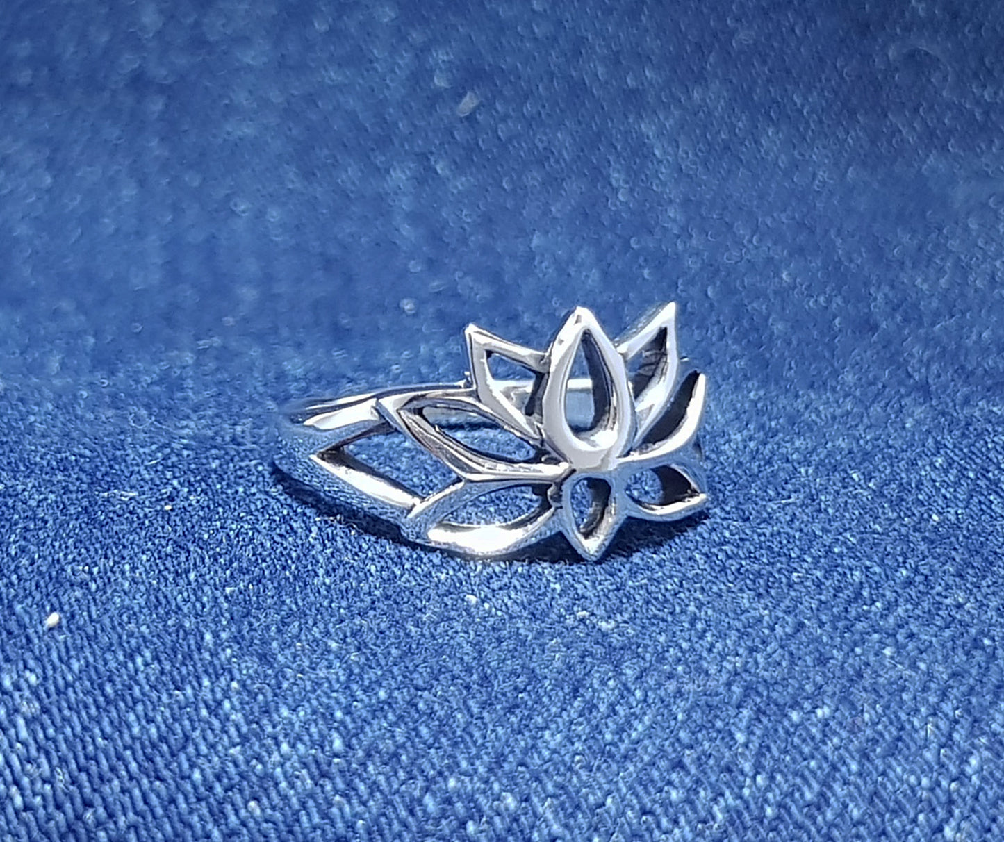 Sterling Silver Lotus Flower Ring