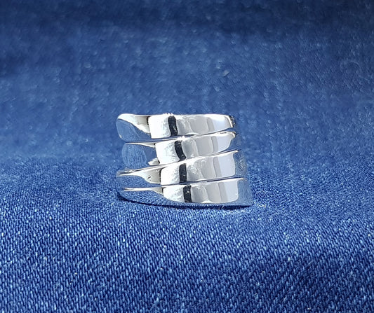 Chunk Sterling Silver Women's Ring