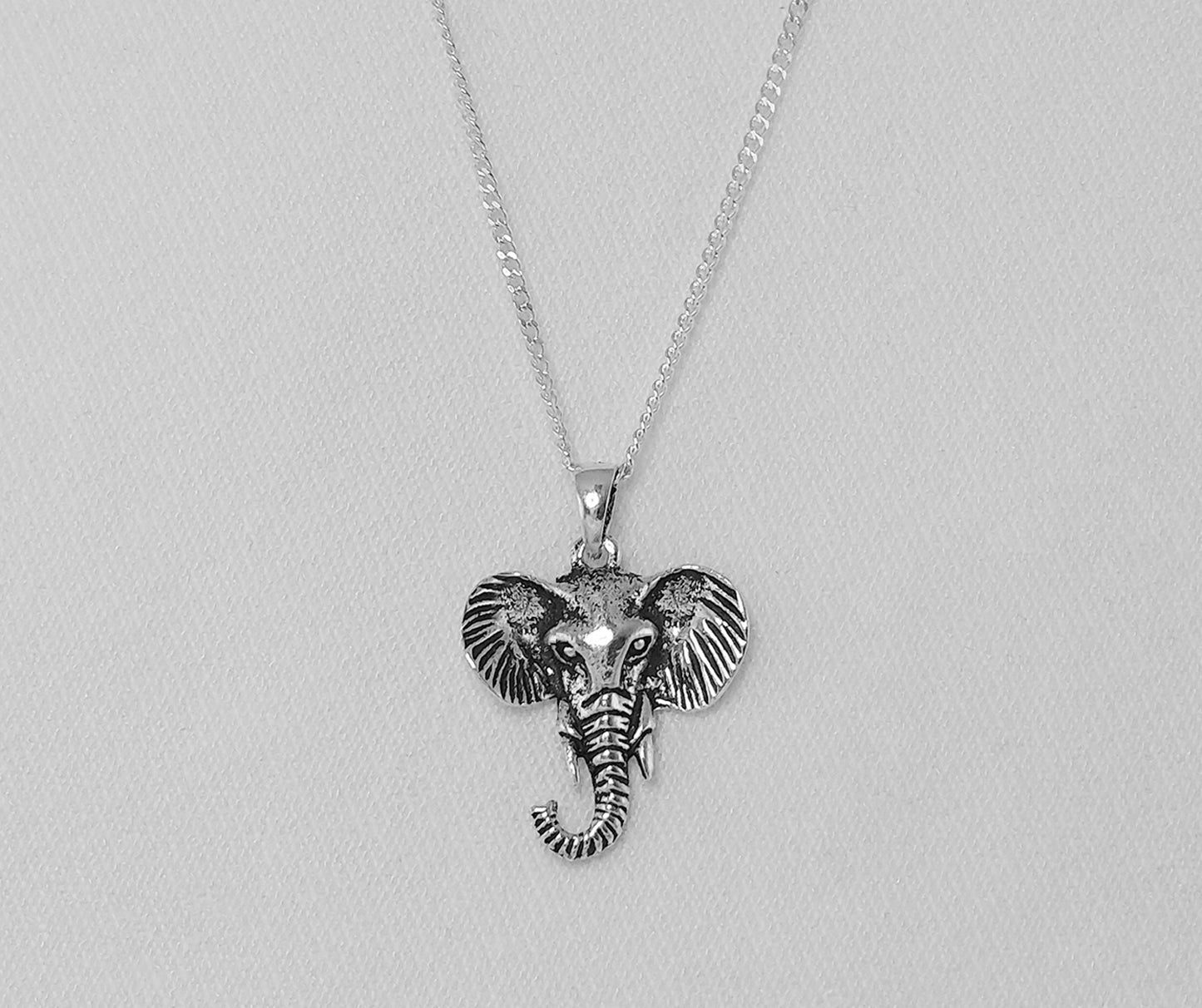 Sterling Silver Elephant Charm Pendant