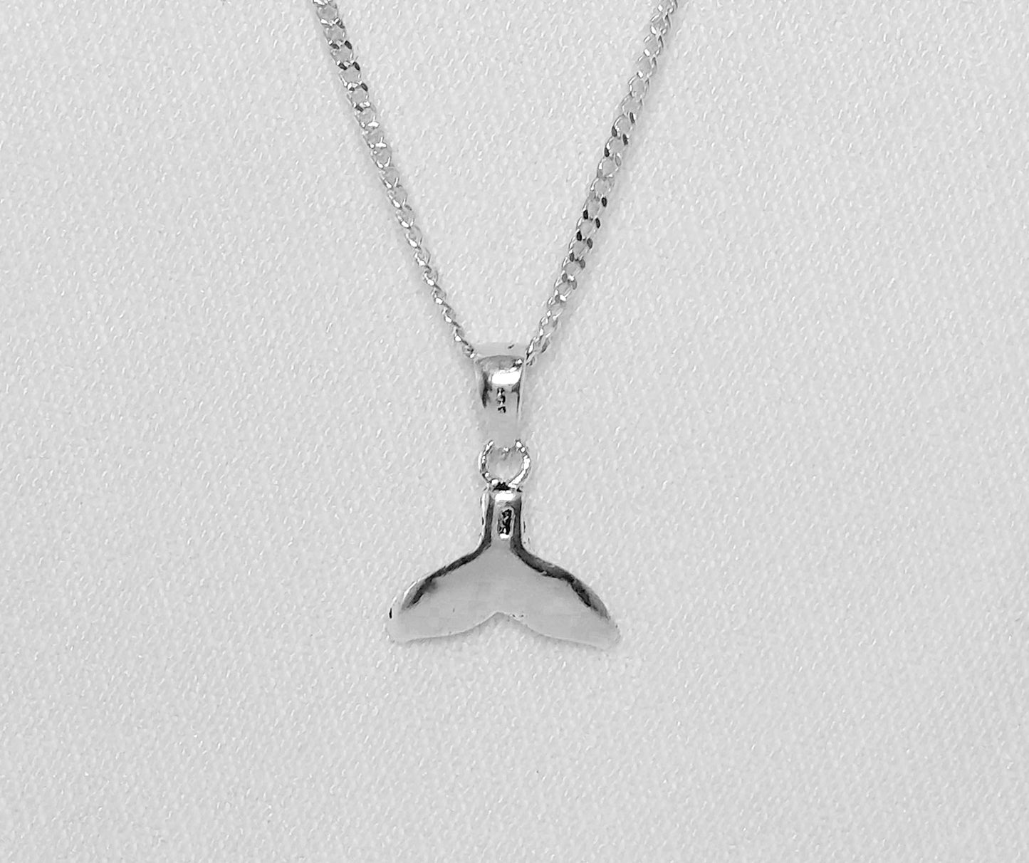 Sterling Silver Whale Tail Pendant