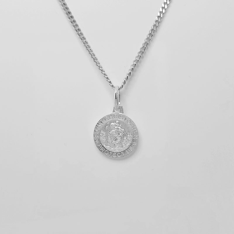 Small St Christopher Sterling Silver Necklaces