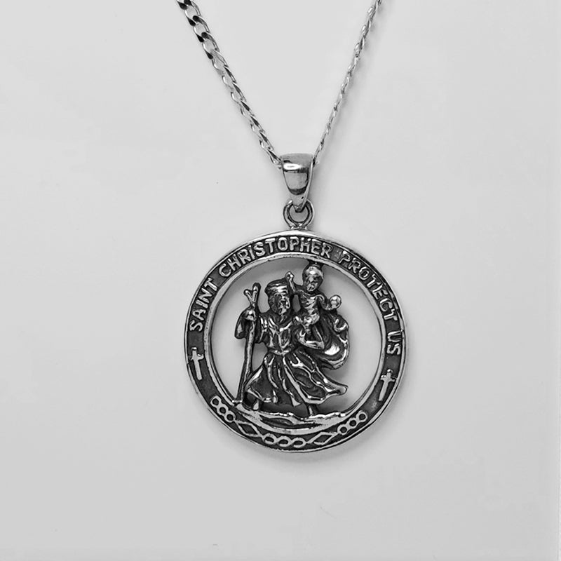 Sterling Silver St Christopher Pendant
