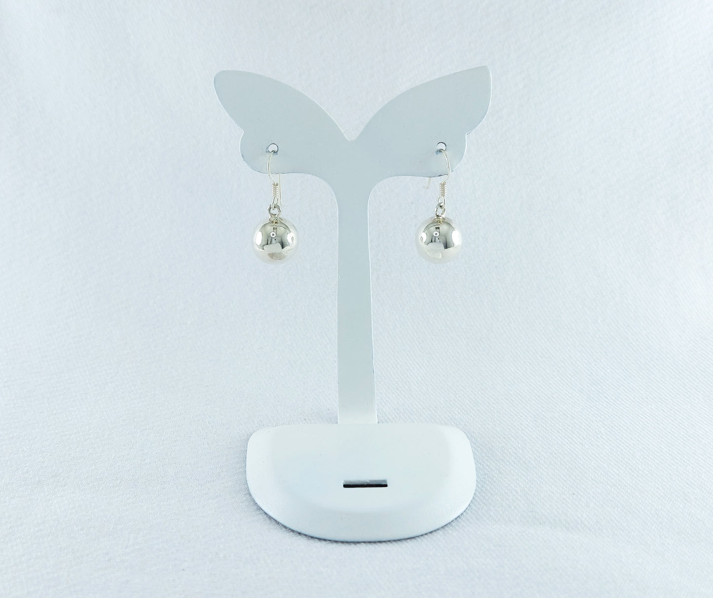 Sterling Silver Drop Earrings - Ball Design
