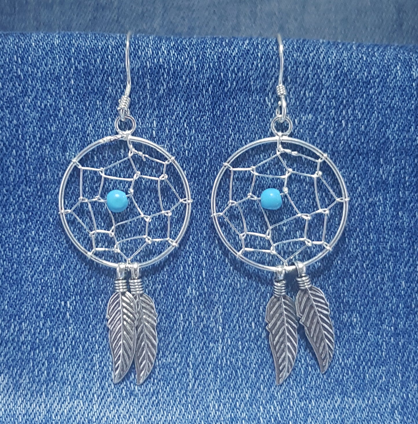 Large Turquoise Dream Catcher Drops