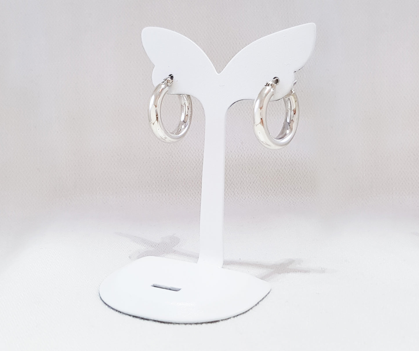 Sterling Silver Hoops- Round Tube Profile