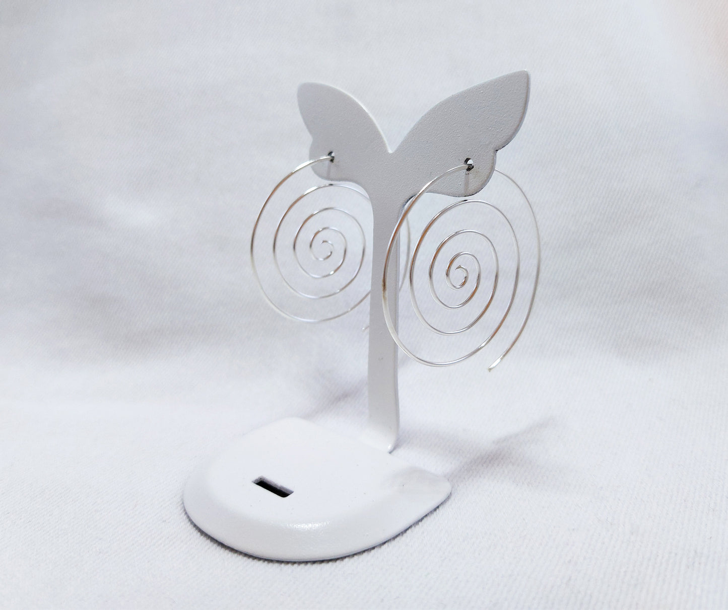 Sterling Silver Spiral Earrings