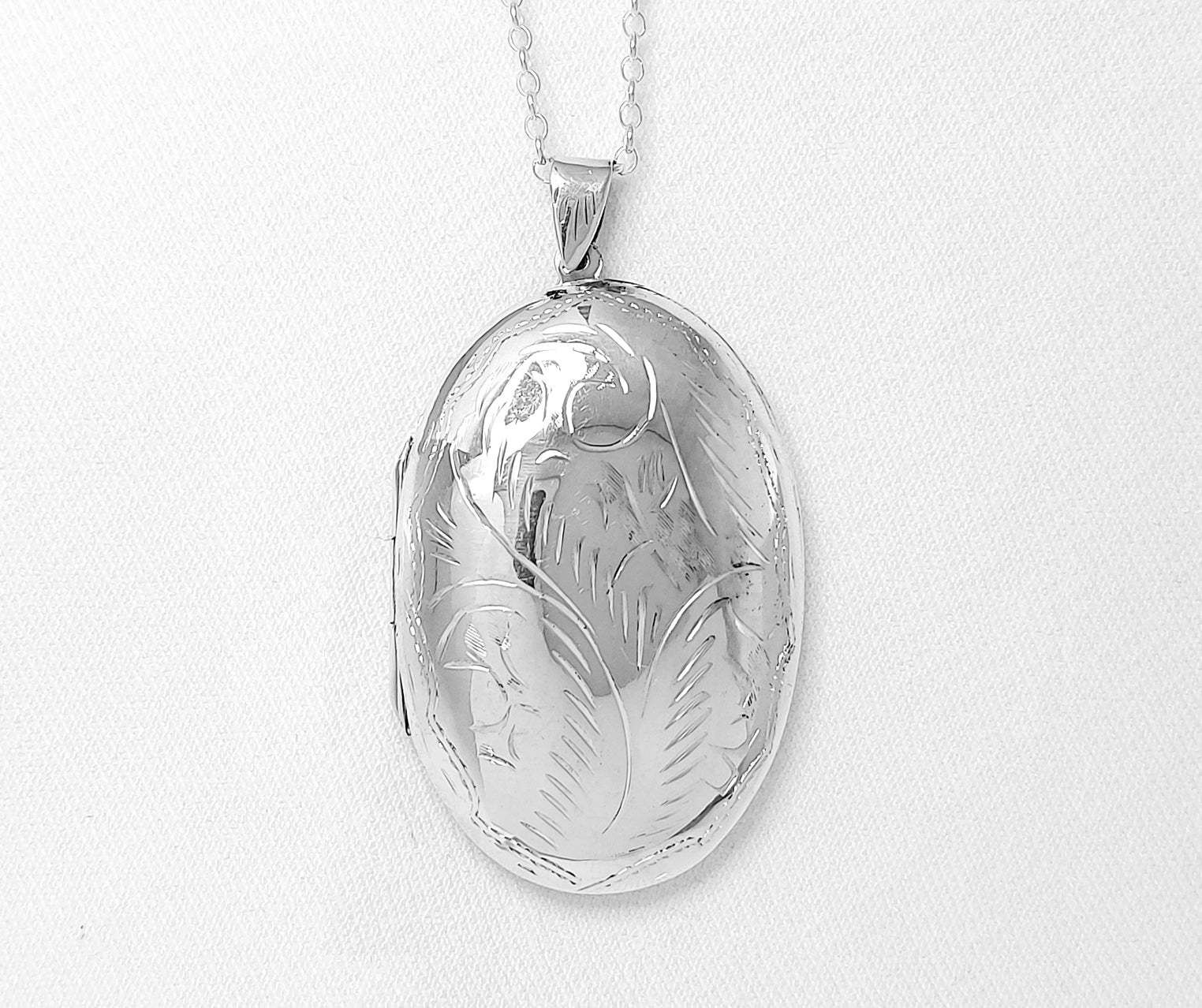 Extra Large Oval Locket 925 Sterling Silver1
