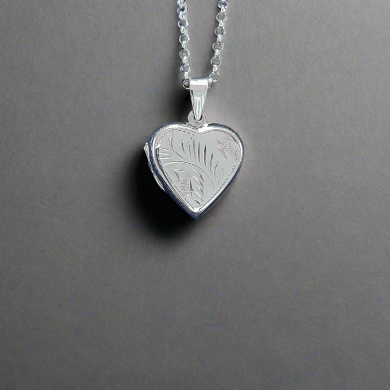 Small Heart Locket - Sterling Silver