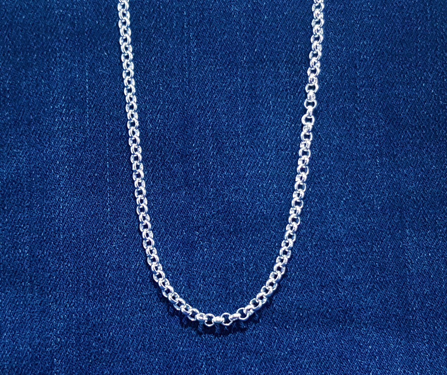Sterling Silver Chain. Rolo or Belcher Style