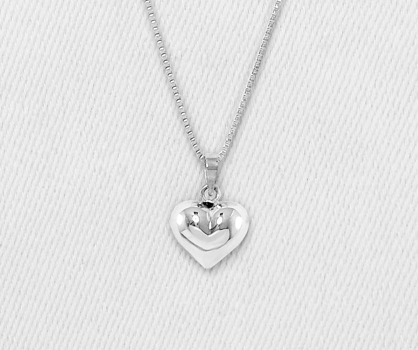 Sterling Silver Bubble Heart Pendant or Charm