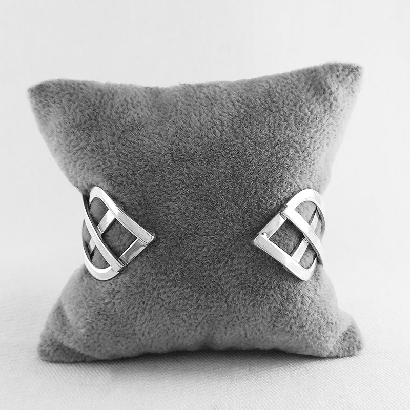 Sterling Silver Broad Cuff Bangle