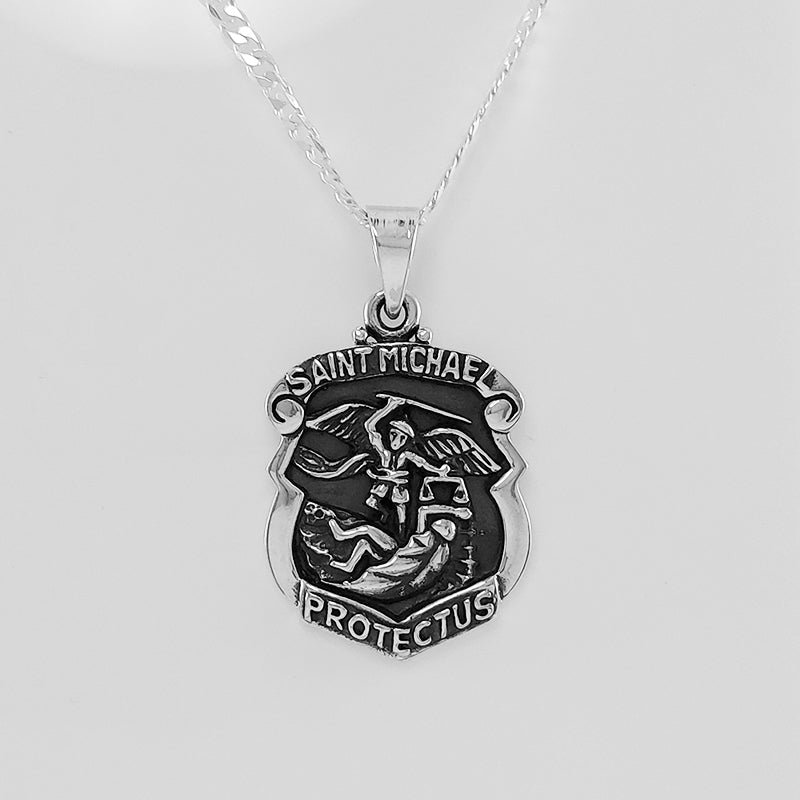 Sterling Silver Saint Michael Pendant