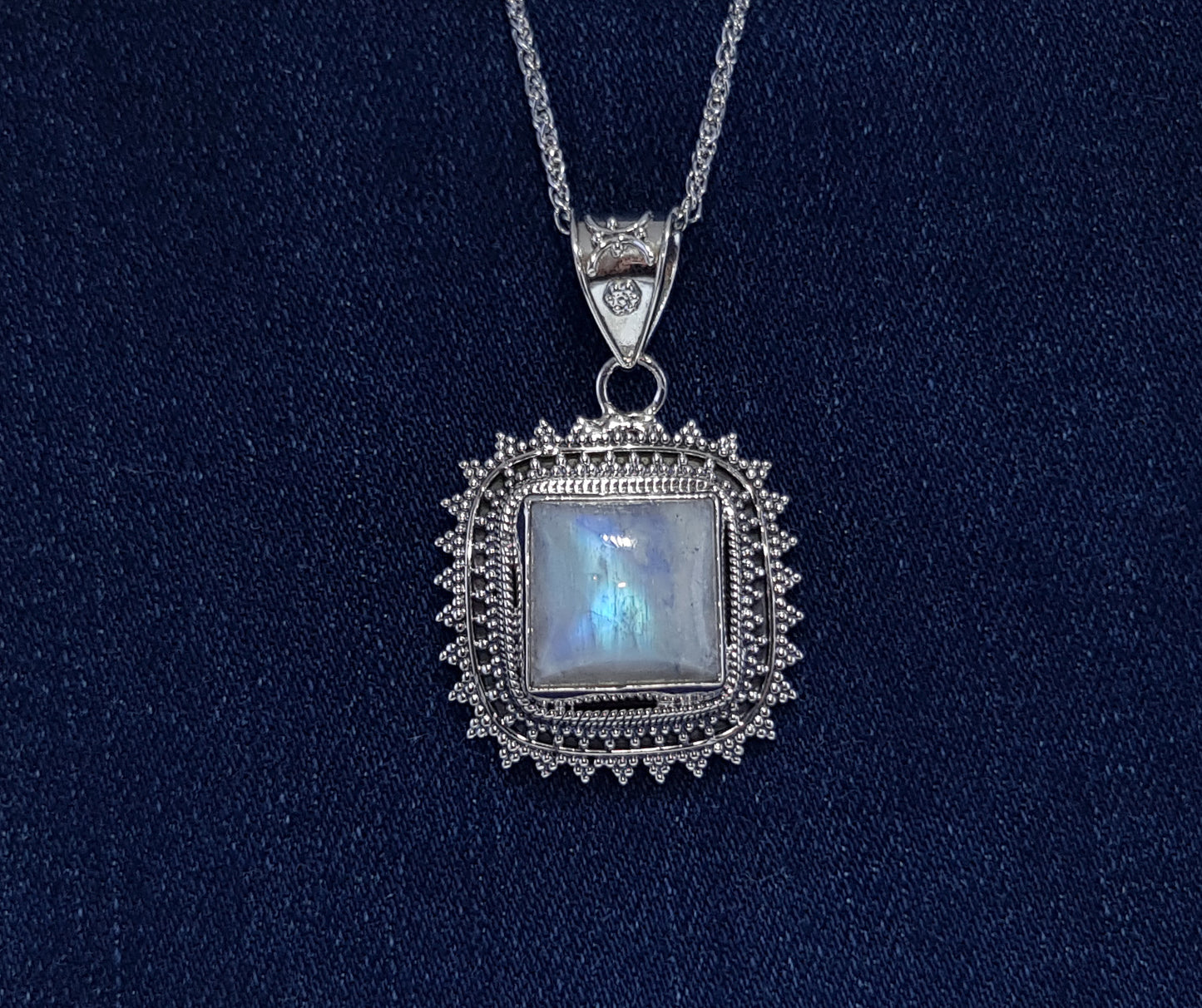 Sterling Silver Moonstone Pendant