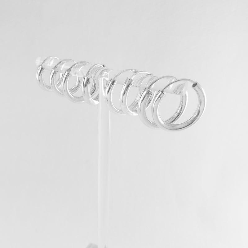 Sterling Silver Sleeper Earrings - 3mm Thickness