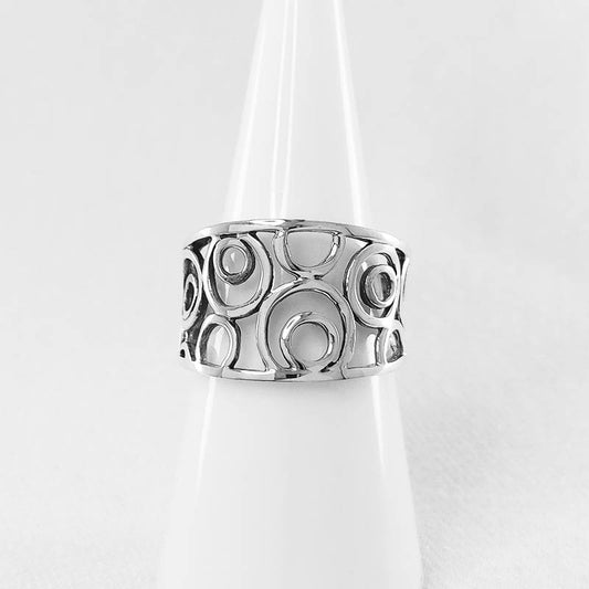 Sterling silver dress ring for women