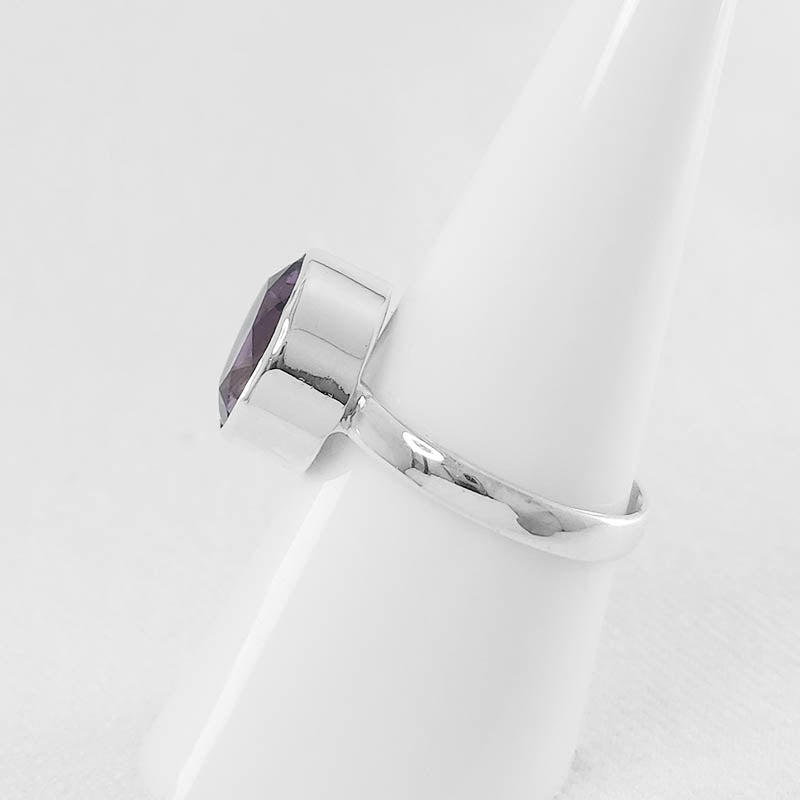 Faceted Amethyst Ring