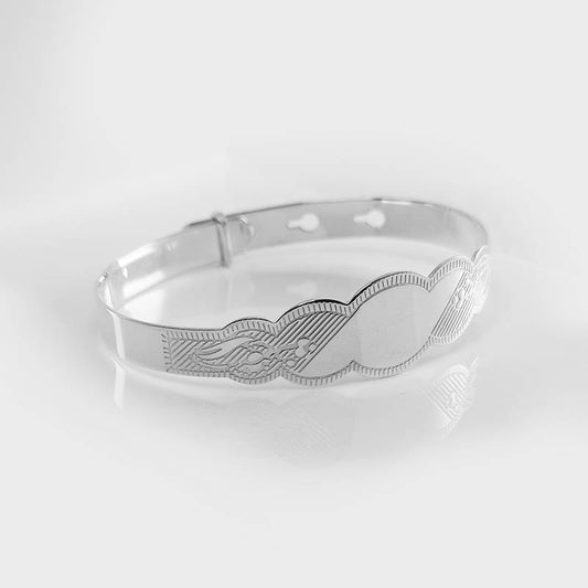Sterling silver baby bangle 