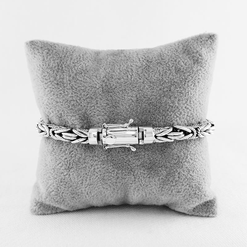 Sterling Silver Byzantine Bracelet for Men