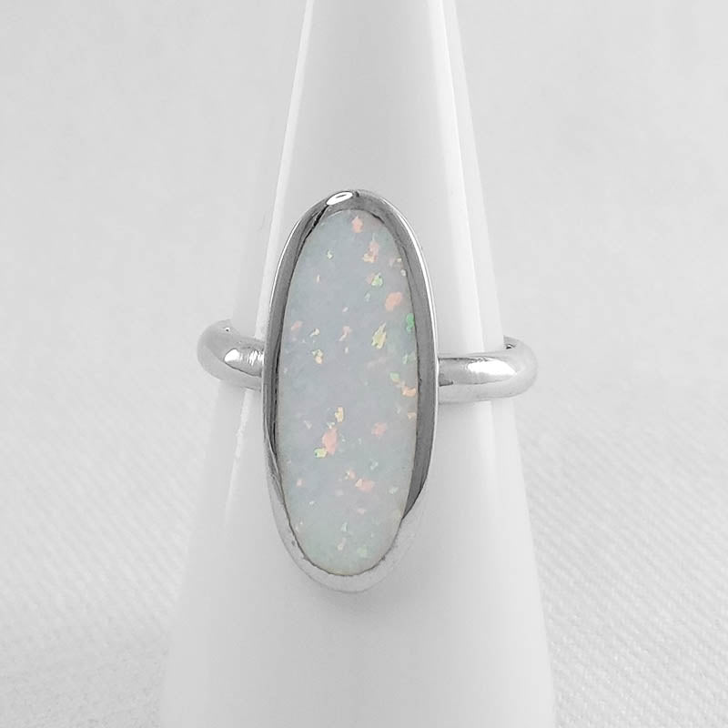 Buy White Opal Rings in South Africa Silver Image